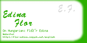 edina flor business card